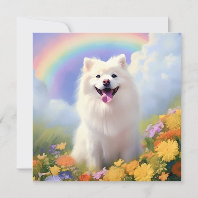 American Eskimo Dog Rainbow Bridge Individuelle Na (Vorderseite)