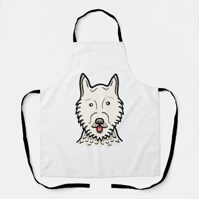 American Eskimo Dog Schürze (Vorderseite)