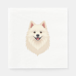 American Eskimo Dog Serviette