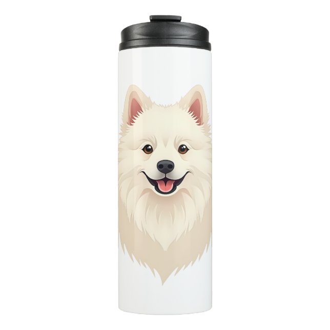 American Eskimo Dog Thermosbecher (Vorderseite)