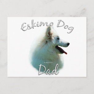 American Eskimo Dog Vater 2 Postkarte
