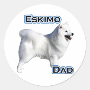 American Eskimo Dog Vater 4 - Aufkleber