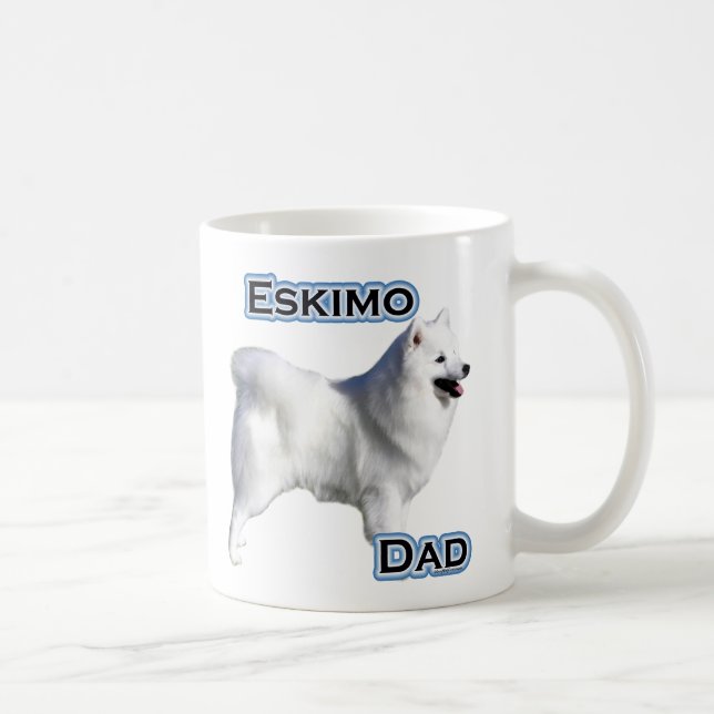 American Eskimo Dog Vater 4 Kaffeetasse (Rechts)