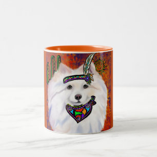 American Eskimo Dog Zweifarbige Tasse