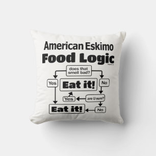 American Eskimo Food Logic Kissen