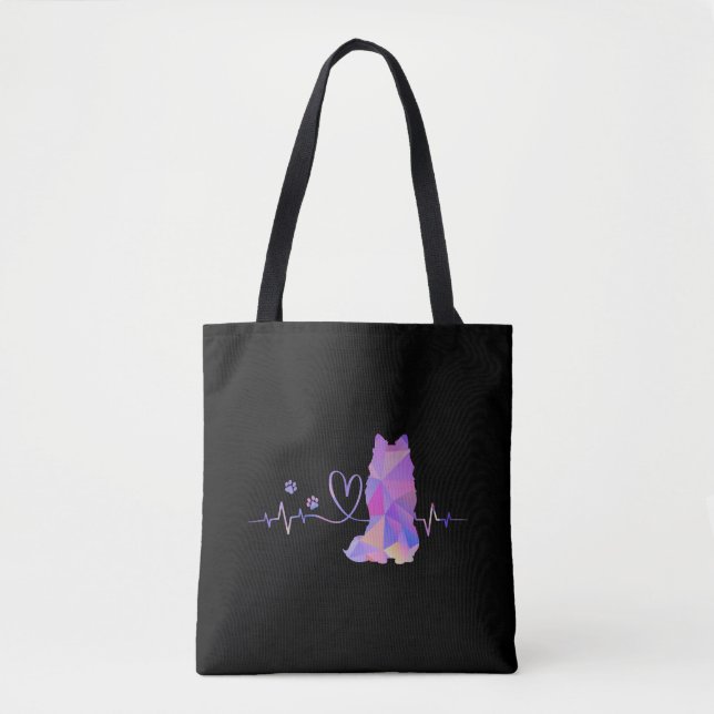 American Eskimo Heartbeat Tasche (Vorderseite)