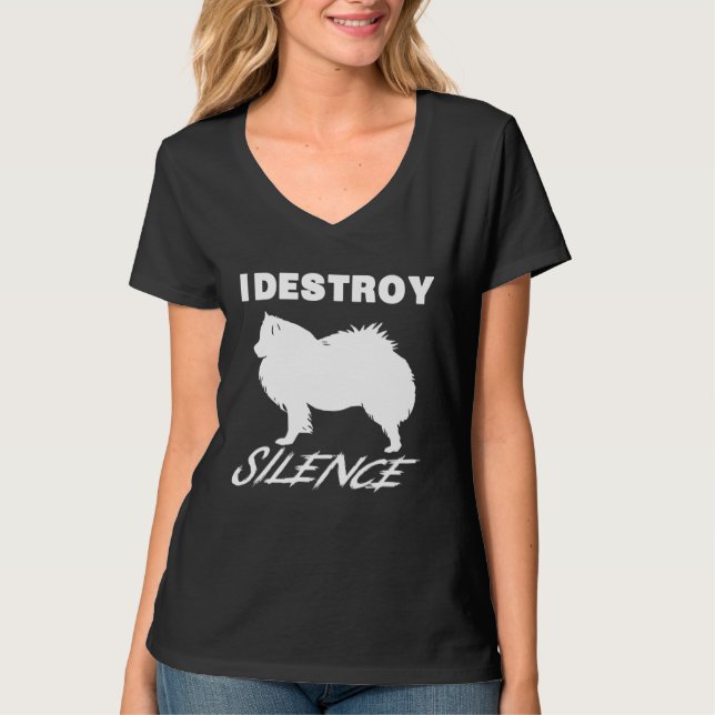 American Eskimo   I Destroy Silence T-Shirt (Vorderseite)