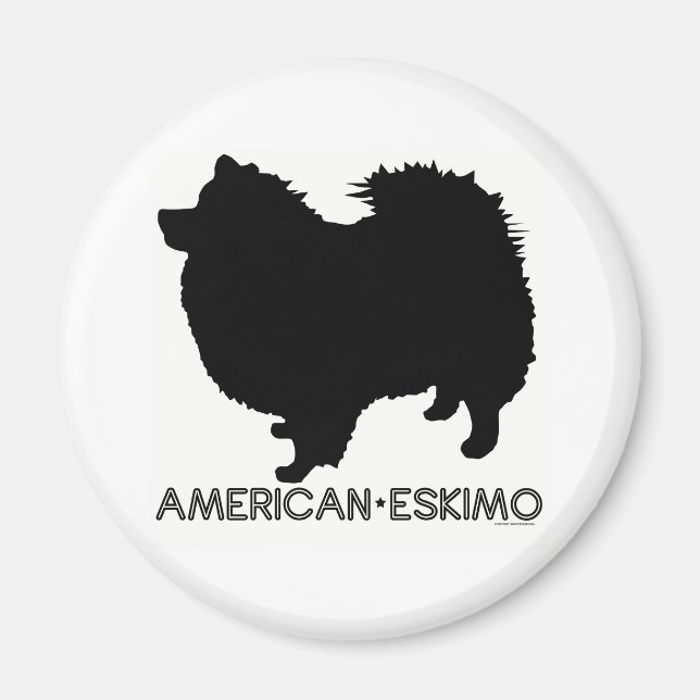 American Eskimo Magnet (Vorne)