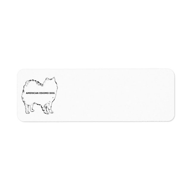 American Eskimo White Name Silo (Vorne)