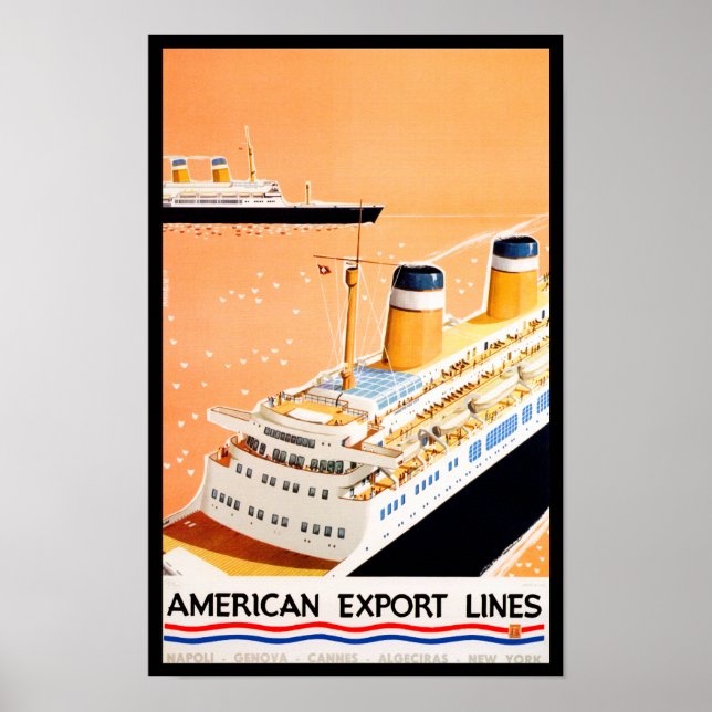 American Export Lines Poster (Vorne)