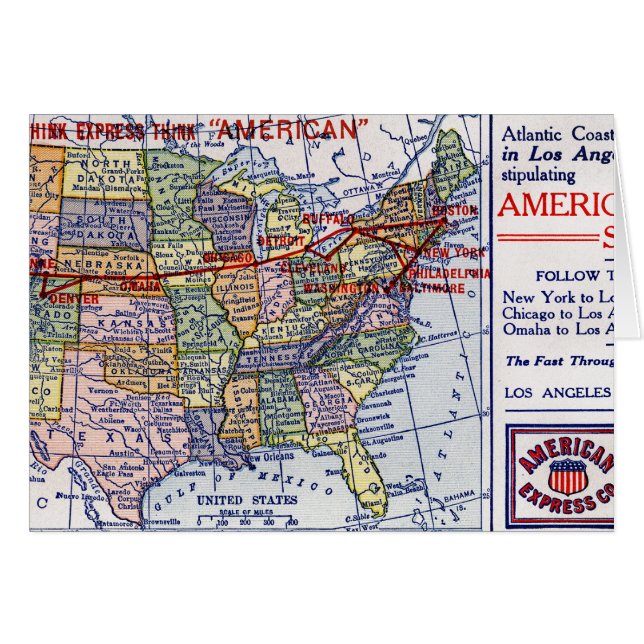 AMERICAN EXPRESS-VERSENDEN (Vorderseite (Horizontal))