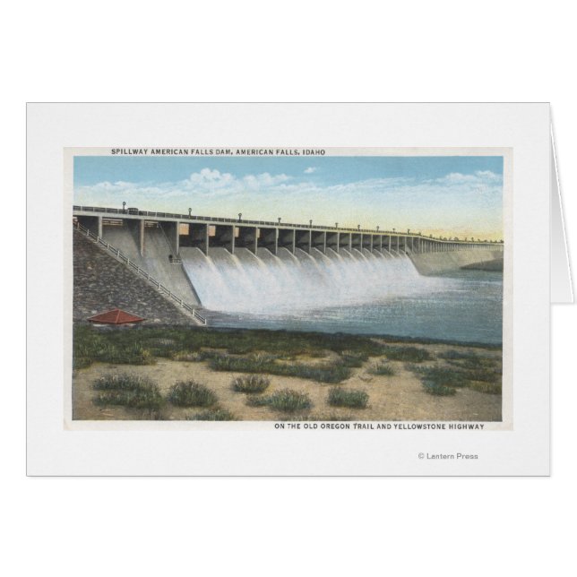 American Falls Dam Spillway, Oregon (Vorderseite (Horizontal))
