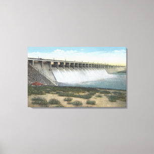 American Falls Dam Spillway, Oregon Leinwanddruck