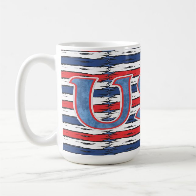 American Family Patriotic Sommerferien Kaffeetasse (Links)