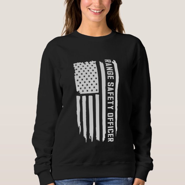 American Firearms Instructor Gun Range Safety Offi Sweatshirt (Vorderseite)