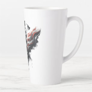 American firefighter.Flag of the United Staaten. Milchtasse