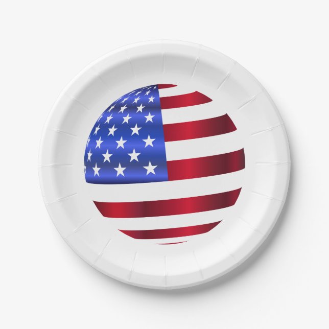American Flag, 4. Juli Paper Teller (Vorderseite)