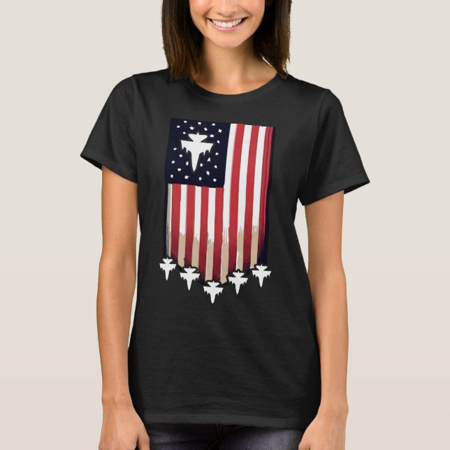 American Flag 4th of July-65079 T-Shirt (Vorderseite)