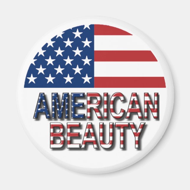 American Flag - American Beauty Kühlschrankmagnet (Vorne)
