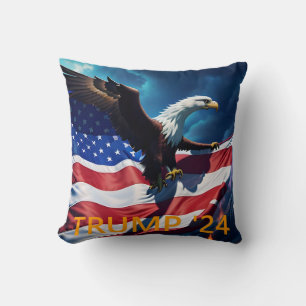 American Flag American Eagle TRUMP 2024 Kissen