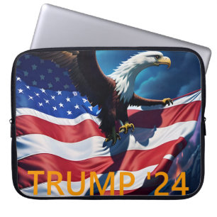 American Flag American Eagle TRUMP 2024 Laptopschutzhülle