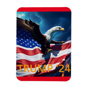 American Flag American Eagle TRUMP 2024 Magnet