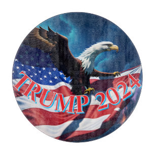 American Flag American Eagle TRUMP 2024 Schneidebrett