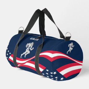 American Flag, American Football Player, Geschenk Duffle Bag