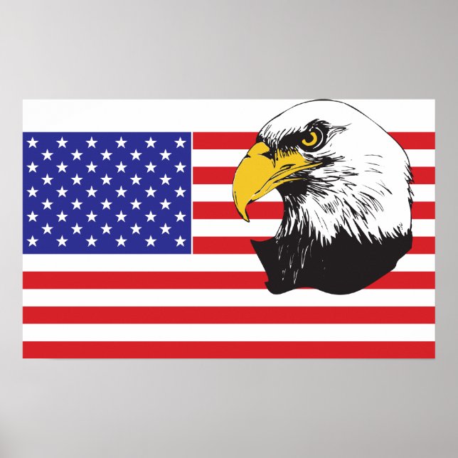 American Flag and Eagle Poster (Vorne)