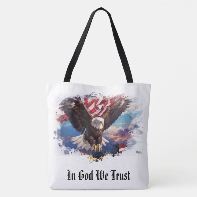 *~* American Flag AP27 Eagle Sky Patriotic Tasche (Rückseite)