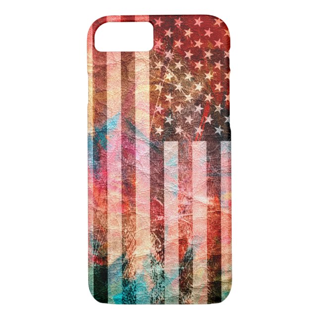 American Flag Art #2 Case-Mate iPhone Hülle (Rückseite)