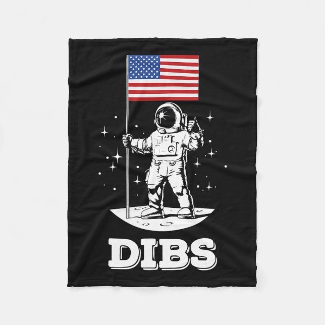 American Flag Astronaut Space 4. Juli Amerikanisch Fleecedecke (Vorderseite)