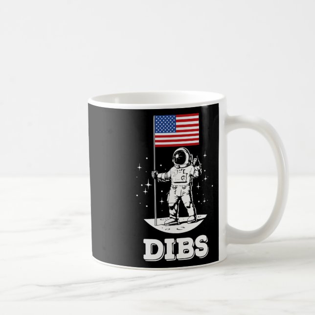 American Flag Astronaut Space 4. Juli Amerikanisch Kaffeetasse (Rechts)