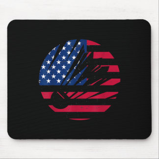 American Flag Badminton Hemd Männer Frauen USA Bad Mousepad