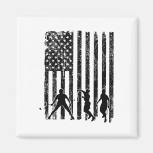 American Flag Badminton Shirt Men Usa Flag Badmint Magnet