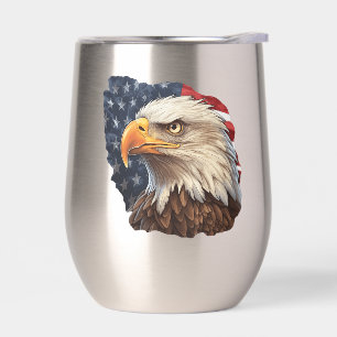 American Flag Bald Eagle