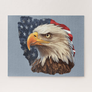 American Flag Bald Eagle