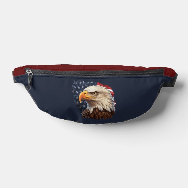 American Flag Bald Eagle Bauchtasche (Ablage )