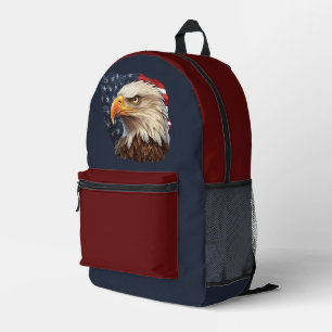 American Flag Bald Eagle Bedruckter Rucksack