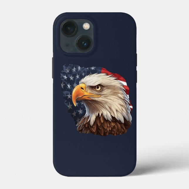 American Flag Bald Eagle Case-Mate iPhone Hülle (Rückseite)