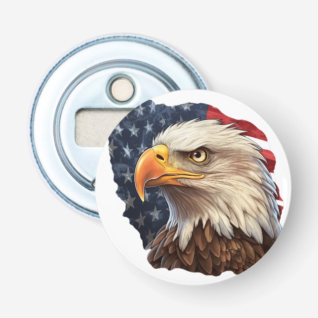 American Flag Bald Eagle Flaschenöffner (Vorderseite)