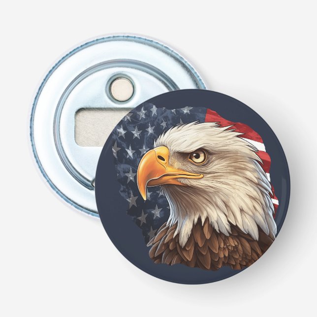 American Flag Bald Eagle Flaschenöffner (Vorderseite)