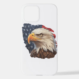 American Flag Bald Eagle iPhone 12 Hülle