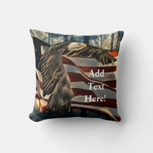American Flag Bald Eagle Kissen