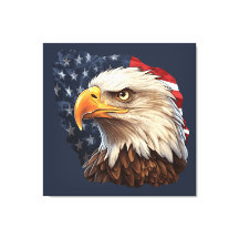 American Flag Bald Eagle