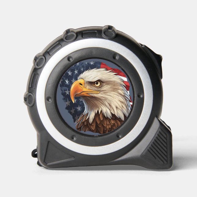 American Flag Bald Eagle Maßband (Vorderseite)