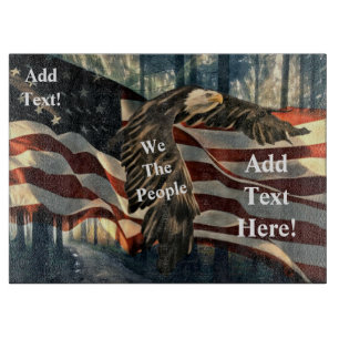 American Flag Bald Eagle Schneidebrett