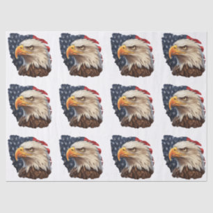 American Flag Bald Eagle Seidenpapier
