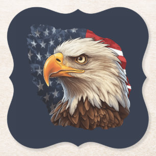 American Flag Bald Eagle Untersetzer
