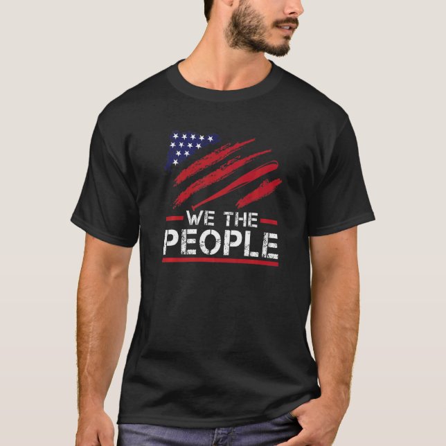 American Flag Baseball Bat T-Shirt (Vorderseite)